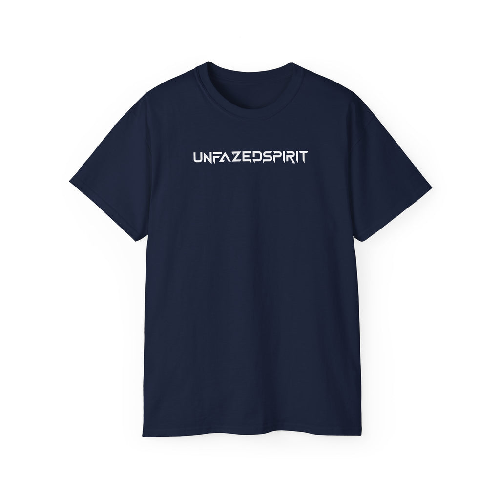 Amped Unfazed Essential Tee – unisex cotton t-shirt by Unfazed Spirit Athletics.