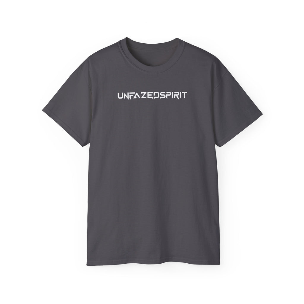 Amped Unfazed Essential Tee – unisex cotton t-shirt by Unfazed Spirit Athletics.