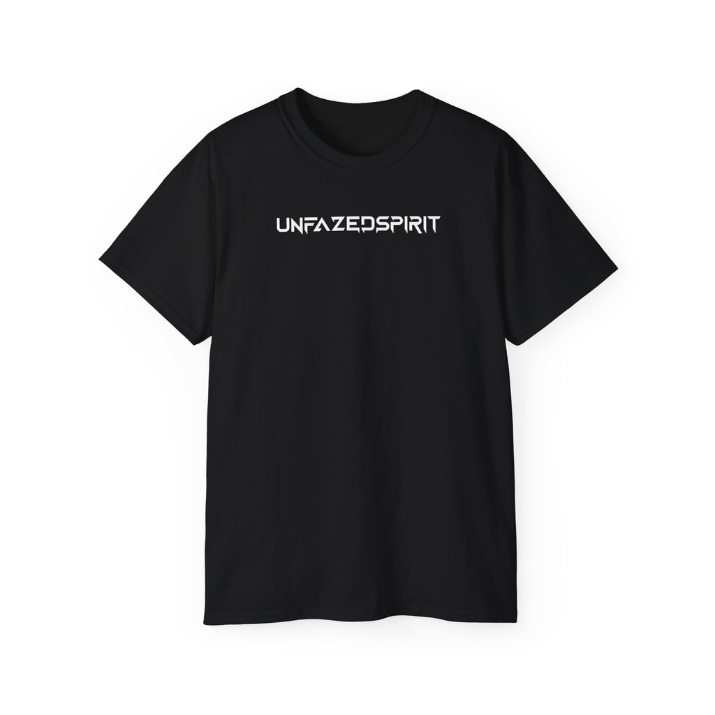 Amped Unfazed Essential Tee – unisex cotton t-shirt by Unfazed Spirit Athletics.